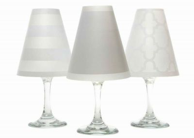ディポッター ワイングラスシェード ナンタケット トリオ - ホワイト 6点セット di Potter Wine shades Nantucket Trio - White
