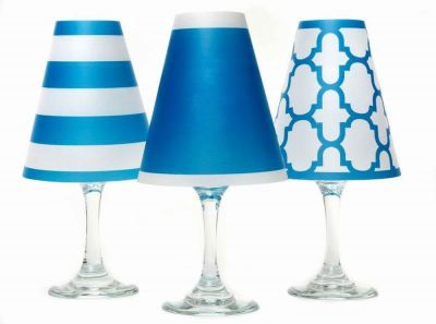 ディポッター ワイングラスシェード ナンタケット トリオ - アイル・ブルー 6点セット di Potter Wine shades Nantucket Trio - Isle Blue