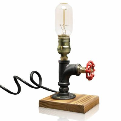 ビンテージデスクライトデスクランプパイプレトロVintageDeskLamp,DimmableRetroIndustrialDeskLightIronPipeTableLamp