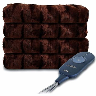 電気毛布 ヒートブランケット サンビーム<br> Sunbeam Heated Throw Blanket | Faux Fur, 3 Heat Settings 家電