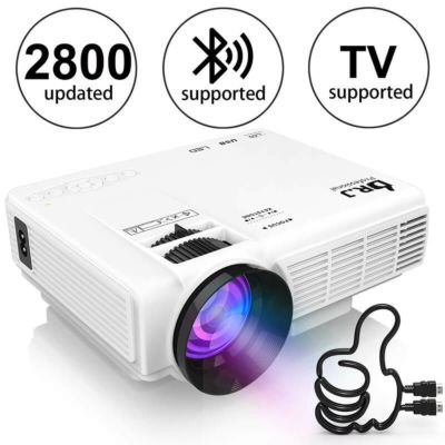 プロジェクター ミニ コンパクト 最大170インチ DR. J Professional HI-04 1080P Supported Mini Projector with 170