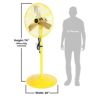 扇風機高さ最大188cm金属製イエロー黄色STANLEYST-24PHighVelocityPedestalFan24