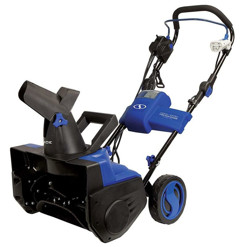 電動家庭用小型バッテリー除雪機ハイブリッドコードレスコードあり可能雪かき機40VスノージョーSnowJoeiON18SB-HYBHybridSingleStageSnowBlower|18-Inch|40Volt|13.5Amp|Brushless家電