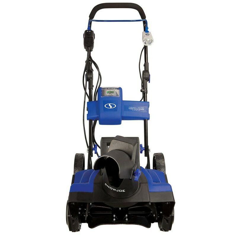 電動家庭用小型バッテリー除雪機ハイブリッドコードレスコードあり可能雪かき機40VスノージョーSnowJoeiON18SB-HYBHybridSingleStageSnowBlower|18-Inch|40Volt|13.5Amp|Brushless家電