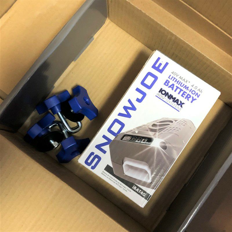 電動家庭用小型バッテリー除雪機ハイブリッドコードレスコードも使える雪かき機40VスノージョーSnowJoeiON18SB-HYBHybridSingleStageSnowBlower18-Inch40Volt13.5AmpBrushless家電