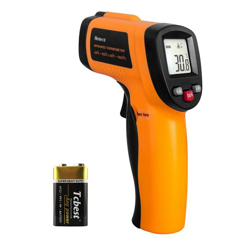 赤外線温度計非接触Helect(NOTforHuman)InfraredThermometer,Non-ContactDigitalLaserTemperatureGun-58°Fto1022°F(-50°Cto550°C)withLCDDisplay