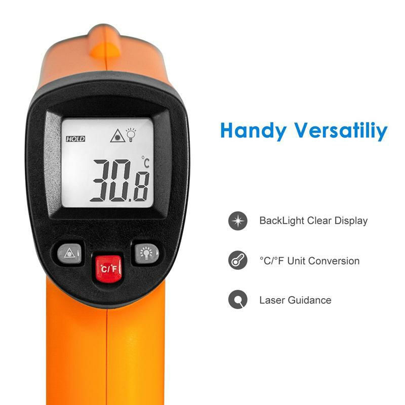 赤外線温度計非接触Helect(NOTforHuman)InfraredThermometer,Non-ContactDigitalLaserTemperatureGun-58°Fto1022°F(-50°Cto550°C)withLCDDisplay