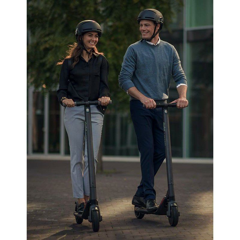 セグウエイeスクーター電動キックボードNinebotKickScooterbySegwayES2UpgradedMobility,FoldingElectricKickScooter,DarkGray【代引不可】家電