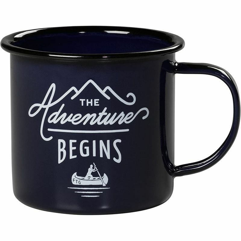 キャンピングコーヒーマグ2個セットエナメルホーローアウトドアキャンプGentlemen'sHardwareSportsmansCampingEnamelTravelMug