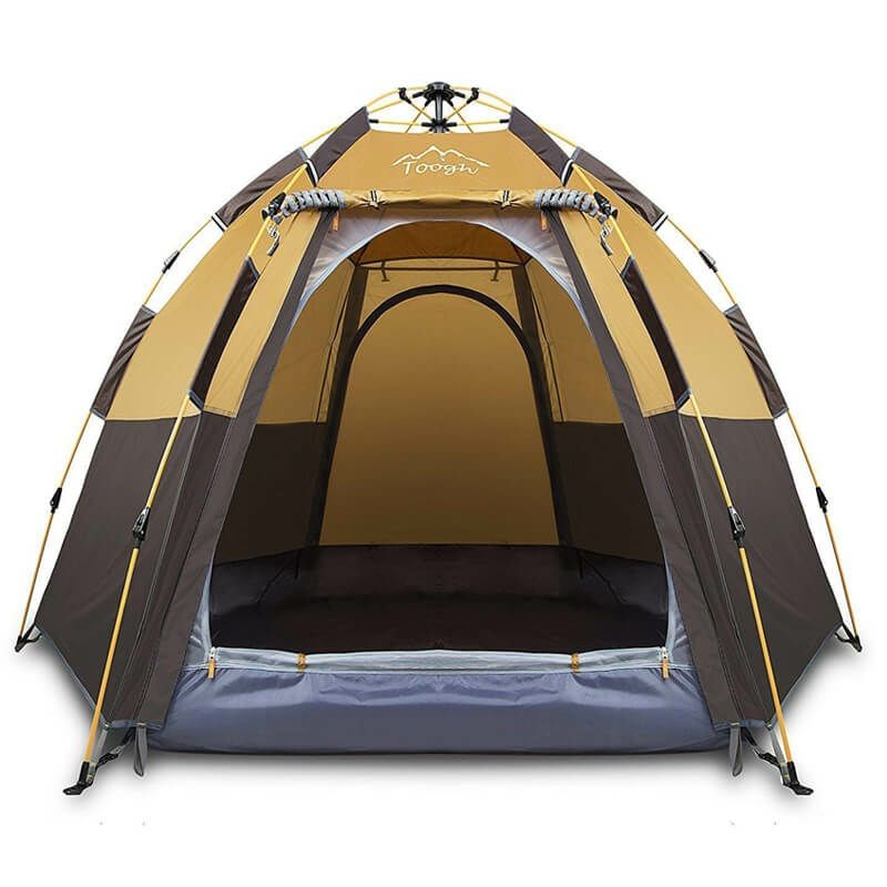 テント小型最大4人アウトドアキャンプフェス日除けToogh3-4PersonCampingTentBackpackingTentsHexagonWaterproofDomeAutomaticPop-UpOutdoorSportsTentCampingSunShelters