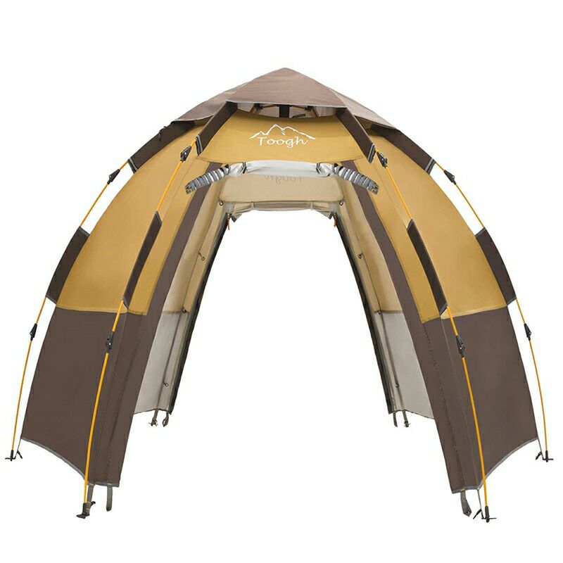 テント小型最大4人アウトドアキャンプフェス日除けToogh3-4PersonCampingTentBackpackingTentsHexagonWaterproofDomeAutomaticPop-UpOutdoorSportsTentCampingSunShelters