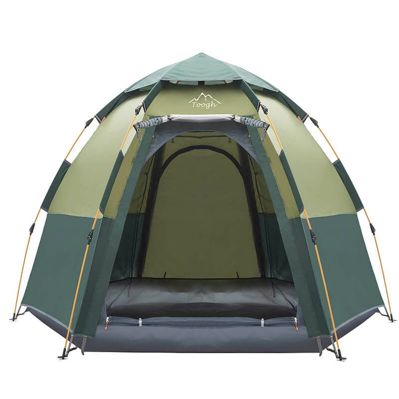 ドーム型ポップアップテント小型最大4人アウトドアキャンプフェス日除け防水Toogh3-4PersonCampingTentBackpackingTents