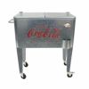 コカコーラカート型クーラーボックスキャスター付オープナー付レトロLeighCountry60Qt.Coca-ColaEmbossedIceColdCoolerUTG1244