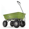 ガーデンダンプカートポリキャリーカートワゴングリーンゴリラカートGorillaCartsPolyGardenDumpCartwithSteelFrameand10