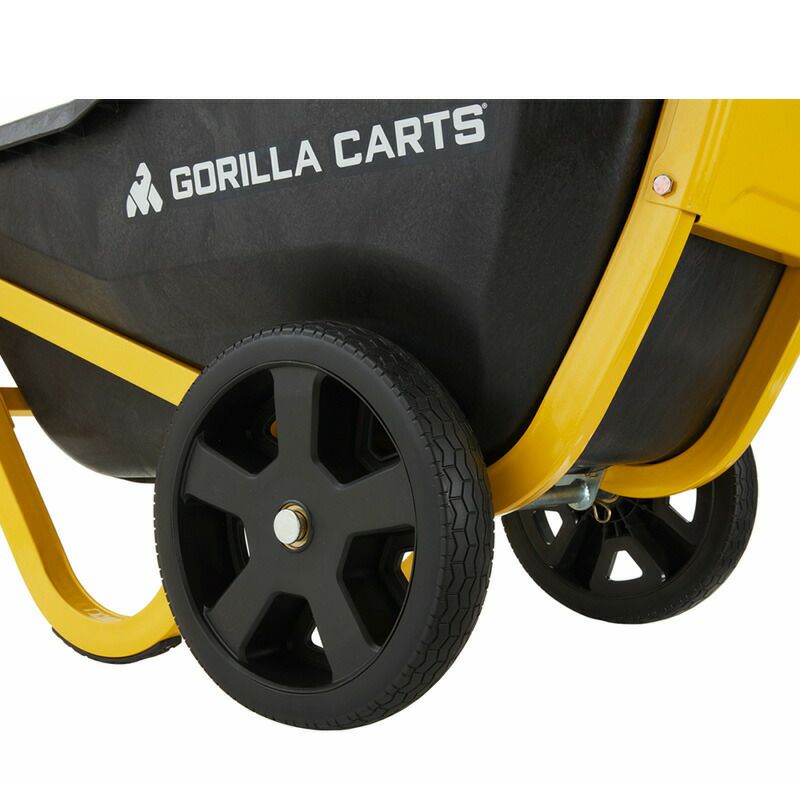 送料無料 Garden Carts Yard Dump Wagon Cart Lawn Utility Cart Outdoor Steel Heavy Dut - 1