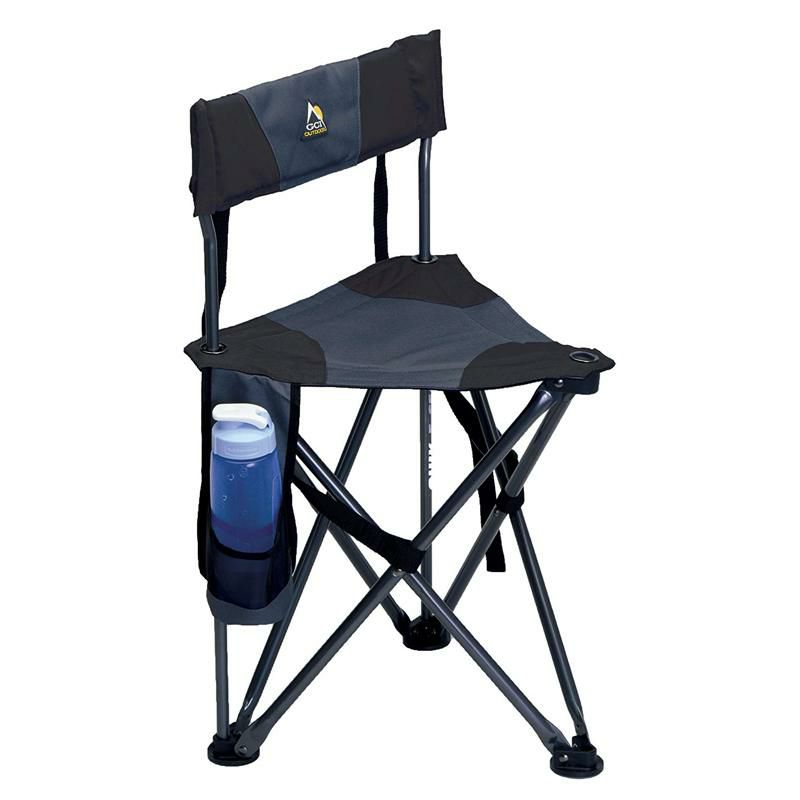 折りたたみ 三脚チェア ドリンクホルダー付 イス アウトドア キャンプ フェス ビーチ GCI Outdoor Quick-E-Seat  Folding Tripod Field Chair with Backrest | アルファエスパス