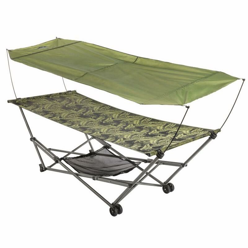 自立型 折りたたみ ハンモック キャノピー サンシェード 日よけ アウトドア キャンプ Kamp-Rite Hammock with Canopy |  アルファエスパス