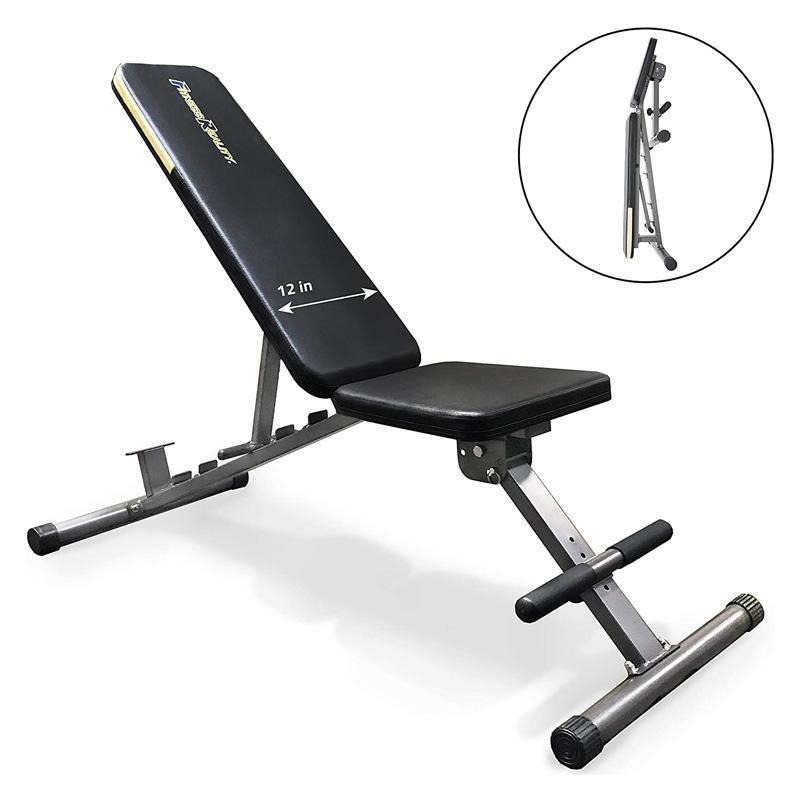 トレーニングベンチ360kgまで対応折りたたみウェイトトレーニングホームジムFitnessReality1000SuperMaxWeightBenchwithUpgradedWiderBackrest/Seat,800lbs.WeightCapacity