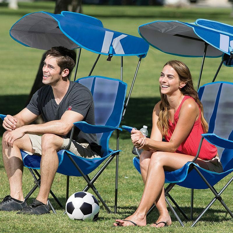 日傘付折り畳み椅子日焼け対策ビーチチェア野外フェス運動会キャンプに最適KelsyusPremiumCanopyChair80188