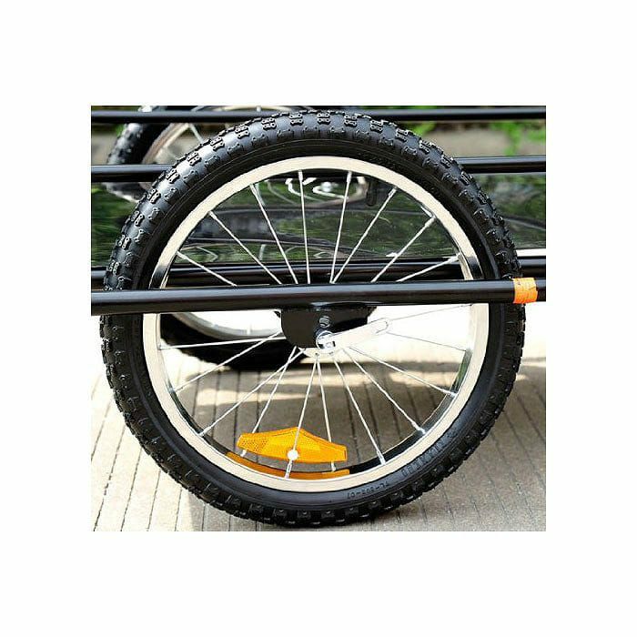 【送料無料】自転車用貨物トレーラーAosomWandererBicycleBikeCargo/LuggageTrailer-BlackBlack