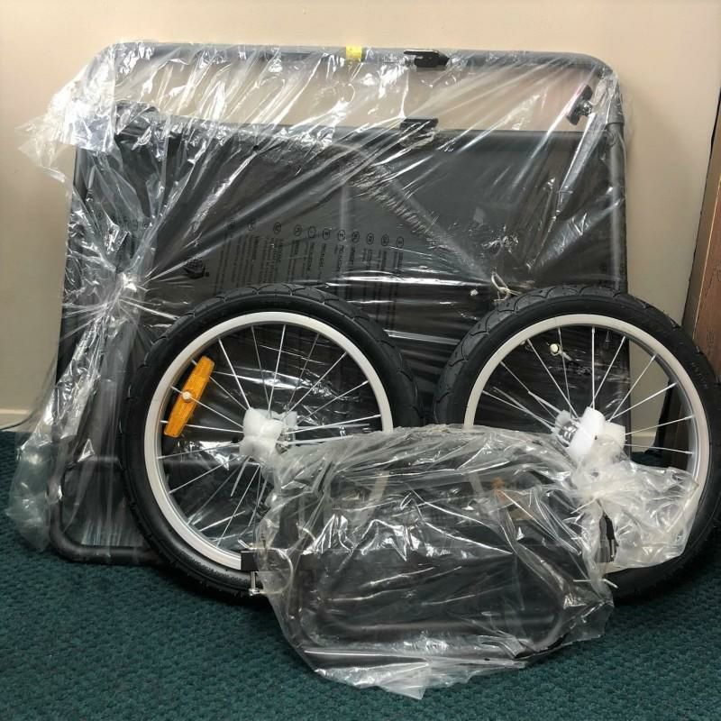 自転車用トレーラー貨物サイクルトレーラーAosomWandererBicycleBikeCargo/LuggageTrailer【組立要】【代引不可】