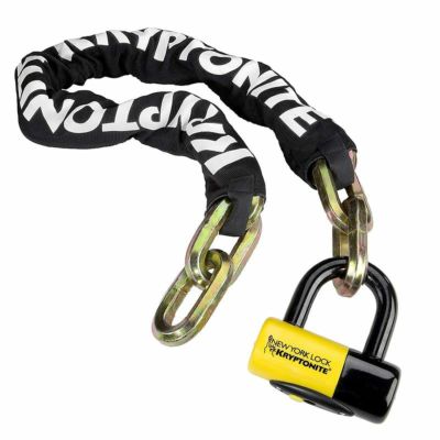 クリプトナイト ニューヨーク ディスクロック チェーン ロック 鍵 バイク Kryptonite New York Fahgettaboudit 1410 Chain and New York Disc Bike Lock, 14mm x 39