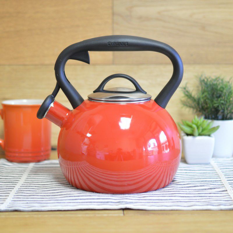 クイジナートホーロー笛吹きケトル2L白IH対応CuisinartValor2Qt.TeaKettle-WhiteCTK-EOSTRW