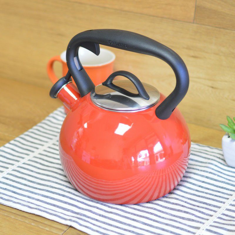 クイジナートホーロー笛吹きケトル2L白IH対応CuisinartValor2Qt.TeaKettle-WhiteCTK-EOSTRW