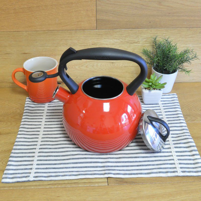 クイジナートホーロー笛吹きケトル2L白IH対応CuisinartValor2Qt.TeaKettle-WhiteCTK-EOSTRW