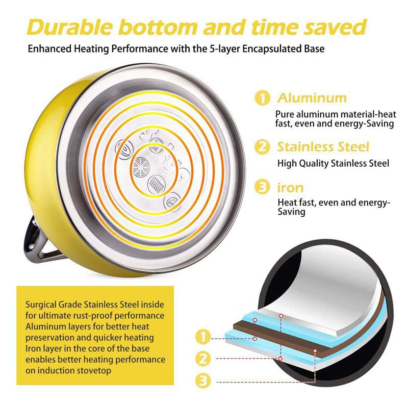 笛吹ケトルやかん3LステンレスIH対応TeaKettleBest3QuartinductionModernStainlessSteelSurgicalWhistlingTeapot-TeaPotForStoveTop