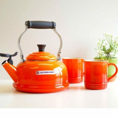 ル・クルーゼ ケトル＆マグセット フレイム オレンジ ルクルーゼ やかん Le Creuset Teakettle & Mug Set Flame