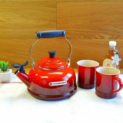 ル・クルーゼ ケトル＆マグセット チェリー レッド 赤 ルクルーゼ やかん Le Creuset Teakettle & Mug Set Cerise