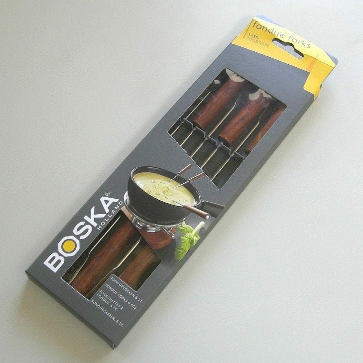 ボスカフォンデュ専用フォーク６本セット木製ハンドルBoskaHolland6PieceFondueForksSet853505【RCP】
