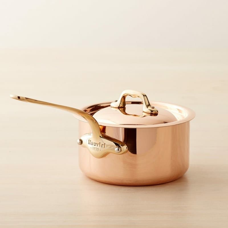 ウイリアムズ・ソノマフランスムヴィエール銅製ソースパン片手鍋williams-sonomaMauvielCopperSaucepan