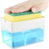 スポンジ用ソープディスペンサー380mlスポンジ置きホルダーキッチンSoapDispenserforKitchen+SpongeHolder2-in-1-InnovativeDesigned