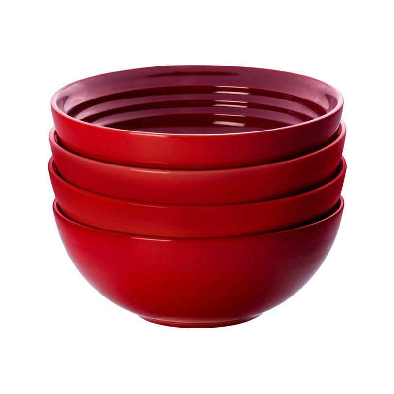 ル・クルーゼディナーウェア食器16点セットルクルゼルクルーゼLeCreusetPGWSV16-0367StonewareDinnerwareSet,16Piece,Cerise(CherryRed)