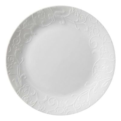 コレール 26cm ディナープレート 4枚セット 結婚式 引き出物 エンボスベラファエンツァ ディナーウェア ホワイト お皿 Corelle Embossed Bella Faenza 10.25