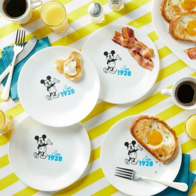 ミッキーマウス サラダプレート 皿 直径22cm コレール Corelle 8.5
