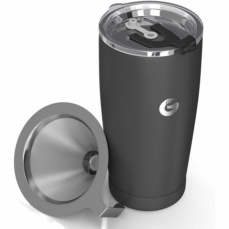 コーヒー用保存容器密閉容器コーヒー豆ステンレスCoffeeGatorStainlessSteelContainer-Canisterwithco2ValveandScoop