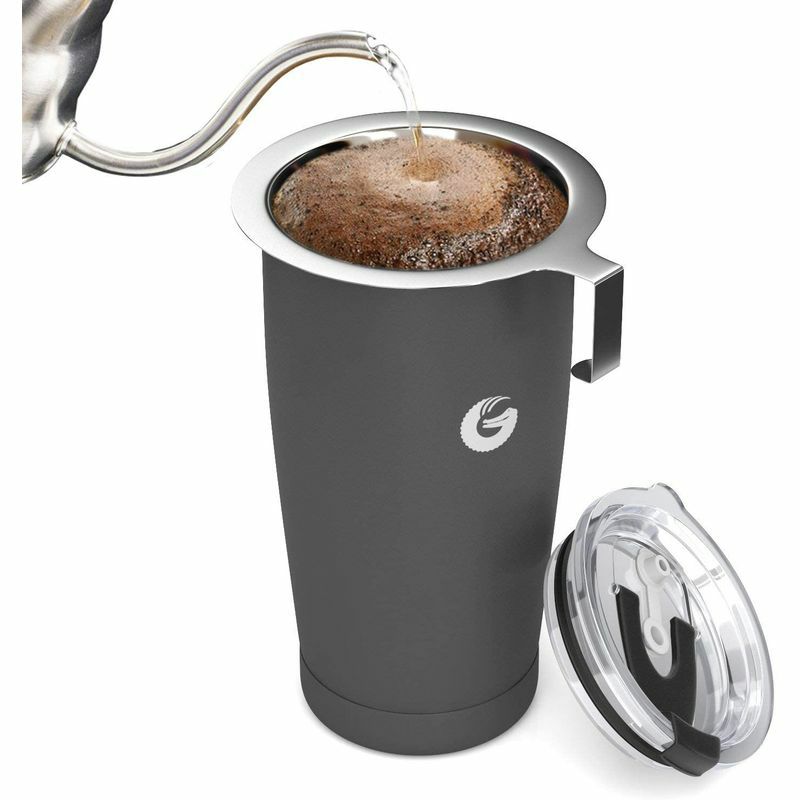 コーヒー用保存容器密閉容器コーヒー豆ステンレスCoffeeGatorStainlessSteelContainer-Canisterwithco2ValveandScoop