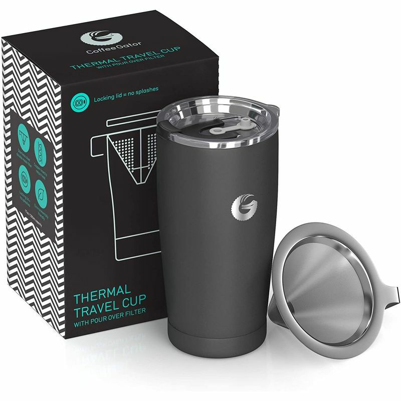 コーヒー用保存容器密閉容器コーヒー豆ステンレスCoffeeGatorStainlessSteelContainer-Canisterwithco2ValveandScoop