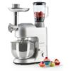 スタンドミキサーグラインダーブレンダーアタッチメント付LuciaArgentea,MultifunctionStandMixer,650W,5.3qt,6Speed,Silver家電