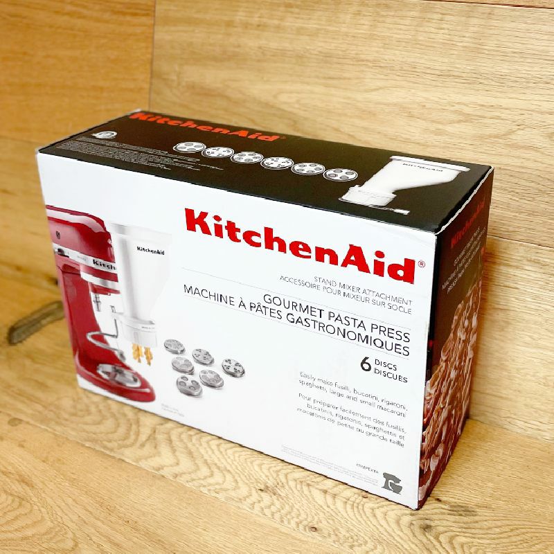キッチンエイドスタンドミキサー用パスタプレス押出機アタッチメントパーツ部品KSM150KSM5KSM7KitchenAidKSMPEXTAGourmetPastaPress