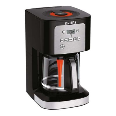 コーヒーメーカー 12カップ ガラスカラフェ タイマー付 クラップス KRUPS 7211002967 EC321 Coffee Machine, 12-Cup 家電