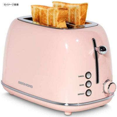 トースター2枚焼ステンレスレトロREDMOND2SliceToasterRetroStainlessSteelToasterwithBagel,Cancel,DefrostFunctionand6BreadShadeSettingsBreadToaster,ExtraWideSlotandRemovableCrumbTray,ST028家電