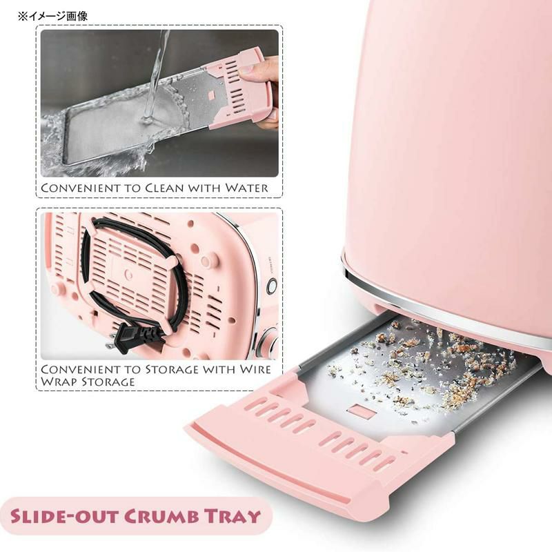 トースター2枚焼ステンレスレトロREDMOND2SliceToasterRetroStainlessSteelToasterwithBagel,Cancel,DefrostFunctionand6BreadShadeSettingsBreadToaster,ExtraWideSlotandRemovableCrumbTray,ST028家電