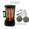 回転オーブンロティサリーケバブチキン丸焼き鶏NutriChefCountertopVerticalRotatingOven-RotisserieShawarmaMachine,KebobMachine,StainResistant&EnergyEfficientW/HeatResistantDoor,IncludesKebobRackwith7Skewers(PKRTVG34)家電