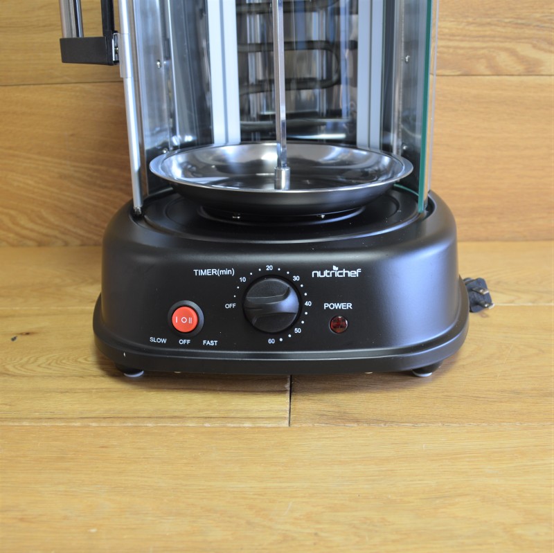回転オーブンロティサリーケバブチキン丸焼き鶏NutriChefCountertopVerticalRotatingOvenRotisserieShawarmaMachine,PKRTVG34家電