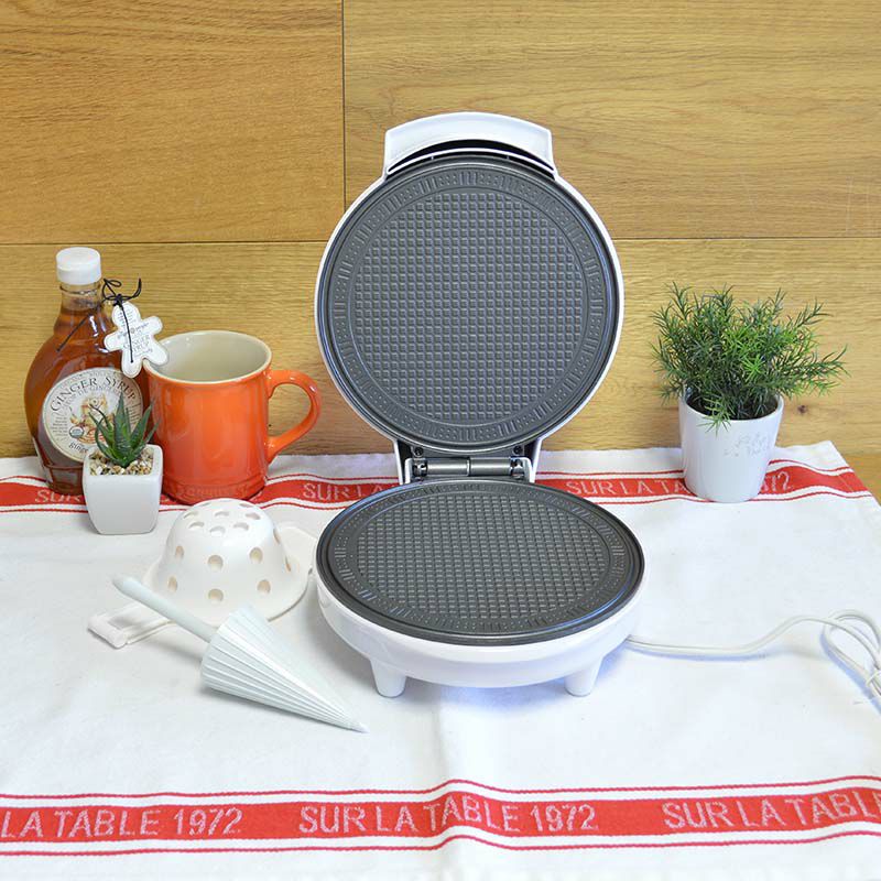 家庭用 ワッフルコーン ワッフルボウルメーカー クッチーナプロ 白