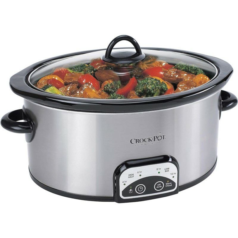 スロークッカー 3.8L クロックポット Crock-Pot 4-Quart Stainless Steel Slow Cooker  SCCPVP400-S 家電 | アルファエスパス